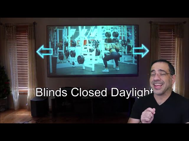 MosicGO® 360 UST Projector including Outdoor Portable and Indoor Fixed Frame Screens